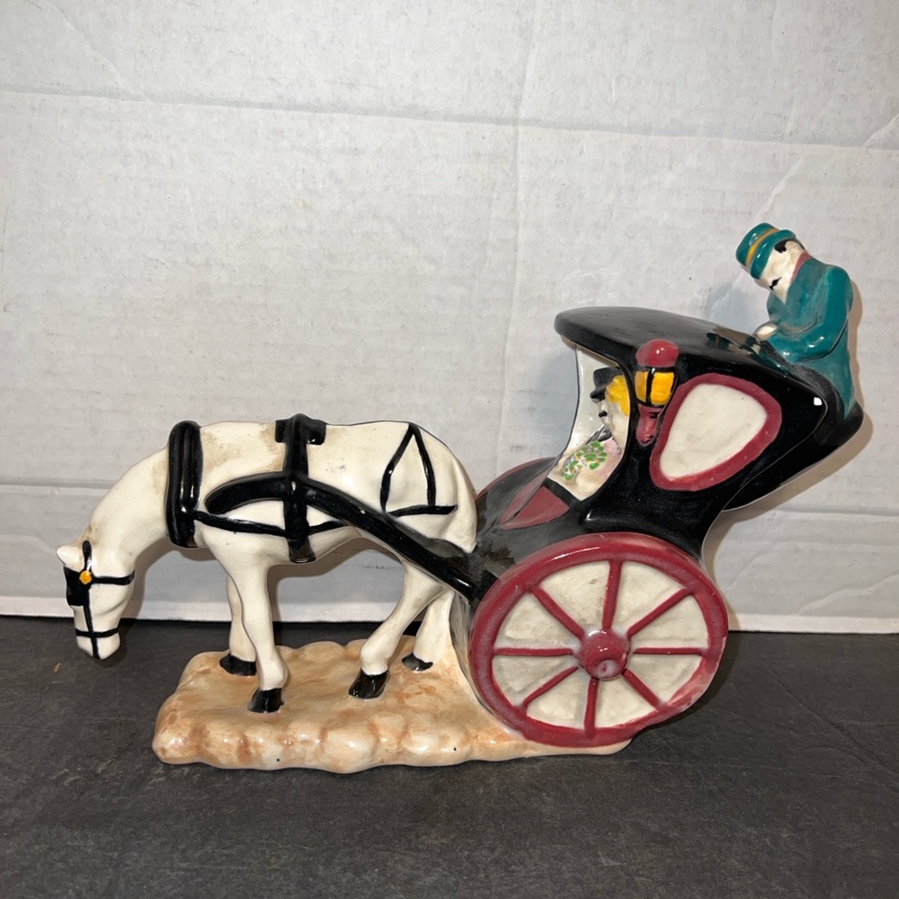 1941 Brayton Laguna Gay 90’s Bride & Groom Horse Carriage Rare Estate Item